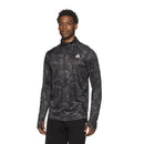 REEBOK MENS TRAIL QUARTER-ZIP ACTIVE PULLOVER - SIZE: MEN 2XL - EBONY CAMO - Brand New