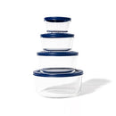 DURA LIVING 8-Piece Glass Food Storage Containers Set (4 Containers + 4 Lids) - Brand New