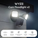 WYZE FLOODLIGHT CAMERA V2 2800-LUMEN LEDS 2K HD OUTDOOR SECURITY CAMERA - BLACK - Like New