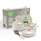 GreenLife 8 Piece Nonstick Cookware Set, Pots & Pans, - Scratch & Dent