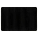 Mohawk Home 20" x 30" Augusta Bath Mat Black Machine Washable Non Slip Rug - Brand New