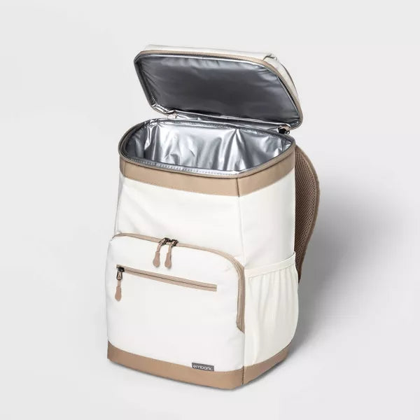 EMBARK SOFT SIDED 18QT BACKPACK COOLER - TAN - Like New