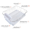 Kitchen Details 3 Piece Dish Rack Drying Rack, Cutlery Basket & Drainboard Tray - Brand New