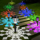 Ornnut 10 Pack Pathway Lights, IP65 Waterproof, Color Changing + Cool White - Like New