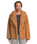 1144454 UGG WOMEN'S GERTRUDE SHORT TEDDY COAT CHESTNUT SIZE XS - Brand New