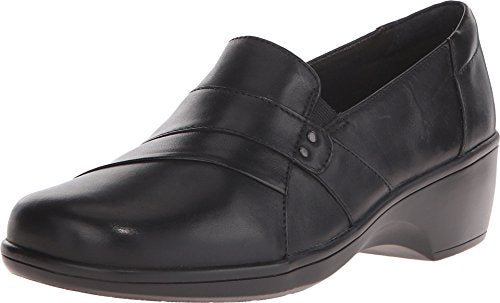 26062909 CLARKS WOMEN MAY MARIGOLD SLIP-ON LOAFER BLACK UK 8.5 EU 42.5 W8.5 - Like New