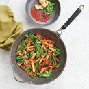 NORDIC WARE VERDE CERAMIC NONSTICK 12 INCH WOK 13853AMZM - BLACK - Like New