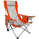 KIJARO BEACH SLING CHAIR WITH COOLER POCKET VARIOUS COLORS FIJI SUNSET ORANGE - Like New