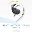JVC NEARPHONES OPEN EAR TRUE WIRELESS HEADPHONES - BLACK - HA-NP40T - Like New