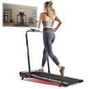 SUNNY HEALTH FITNESS PACER 2 IN 1 AUTO INCLINE UNDER DESK TREADMILL - BLACK - Like New