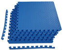 Signature Fitness Puzzle Exercise Mat with EVA Foam Interlocking Tiles BFPM-02BL Like New