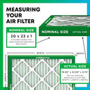 Filterbuy 20x23x1 Air Filter MERV 8 Essential Dust & Allergen Defense (4-Pack) - Brand New
