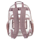 SUMMIT RIDGE CLEAR BACKPACK - CLEAR/ROSE - Brand New