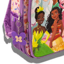 DISNEY KIDS' SINGLE 16" BACKPACK - PRINCESS WITH MOANA - PINK/PURPLE - Like New