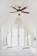 Design House 154336 Eastport 2 Light Ceiling Fan 52", Satin Nickel - Brand New