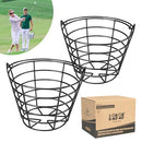 10L0L Metal Golf Ball Bucket with Handle Holds 50 Balls-Black - Brand New