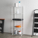 Home Basics 5 Tier Wire Shelving Unit Steel Storage Shelves WS49899 - WHITE - Like New