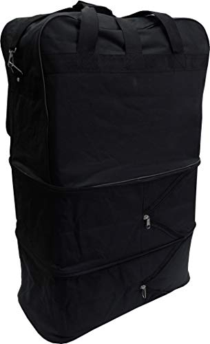 CLOUD NINE ROUNDTRIP ROLLING WHEELED DUFFLE BAG 36" - BLACK - Brand New