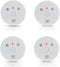 Lecoolife GS528A 4 Pack Combination Smoke, Carbon Monoxide Detector - WHITE Like New