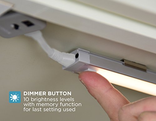 BLACK+DECKER LEDUC9-1C LED Under Cabinet Light Bar Cool White 4000K, White - Like New