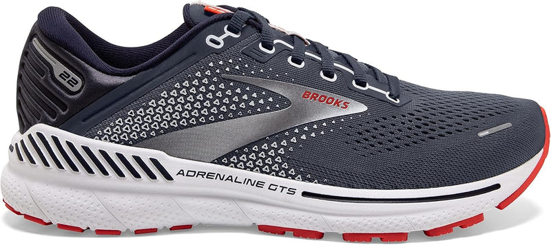 BROOKS MEN'S ADRENALINE GTS 22 SHOE - 13 - PEACOAT/INDIA INK/GRENADINE - Like New