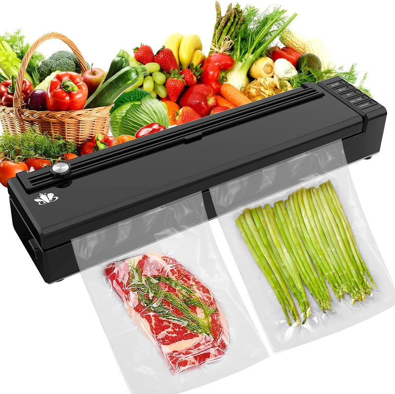 Etunsia Cordless Rechargeable Vacuum Sealer Machine - BLACK - Brand New
