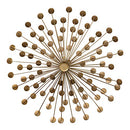 STRATTON HOME DECOR BRONZE ACRYLIC BURST METAL AND ACRYLIC ART DECO WALL ART - Like New