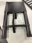 LADDER 10.5 FT ALUMINUM TELESCOPING LADDER HEAVY DUTY 330 LBS CAPACITY - BLACK - Like New