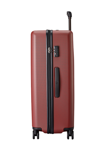 NINETYGO DANUBE LUGGAGE 24" HARD SHELL SUITCASE, SPINNER WHEEL 62L, 117806 - RED New