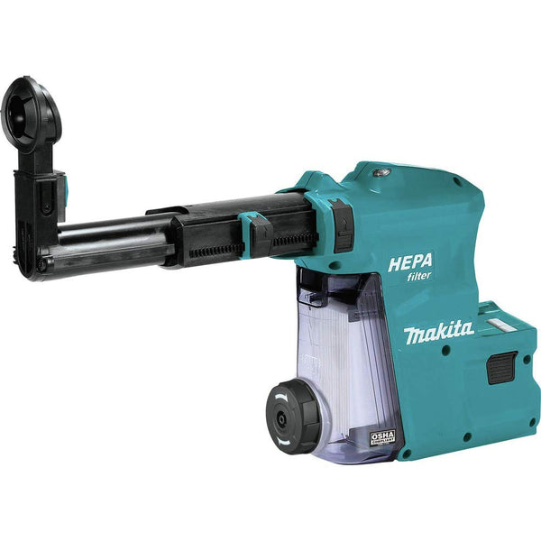MAKITA DX08 DUST EXTRACTOR ATTACHMENT WITH HEPA FILTER CLEANING - TURQUISE - Like New