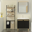 Webetop Laundry Hamper Shelf Sorter 2 Sections 3-Tier Bathroom Ladder B099RR2QJ3 - Like New