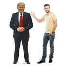 Cardboard People President Donald Trump with Red Tie Cardboard Cutout - Brand New