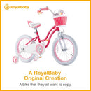 RoyalBaby Girls Bike EZ Bike Stargirl Training Free Balance to Pedal - Like New