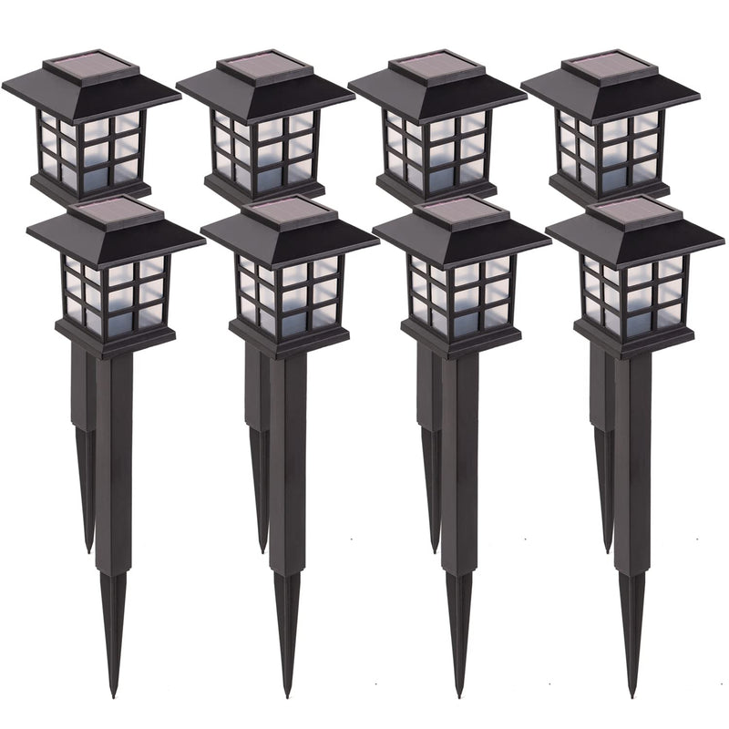 LAUREL CANYON 8 Pack Solar Pathway Lights, Outdoor Solar Landscape Lights - Like New