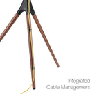 TechOrbits Tripod TV Stand with Mount, Universal Fit 45" to 65" TVs - Like New