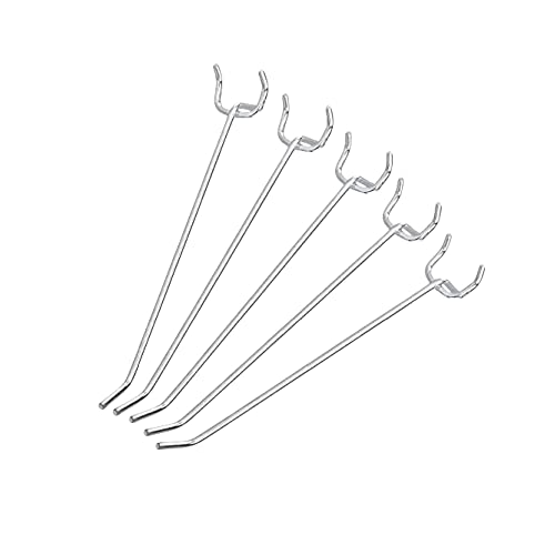 NEIKO 53102A 6” PEGBOARD HOOK ORGANIZER KIT, 50 PACK, HANGING HOOKS - SILVER - Like New
