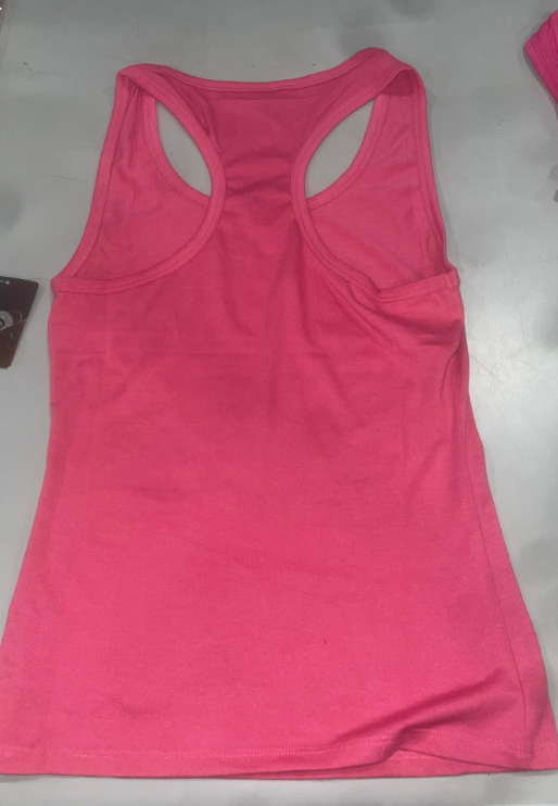 STUDIO 33 WOMEN'S SOLID SLEEVELESS RACERBACK TANK TOP - SIZE: WOMEN S - PINK - Like New