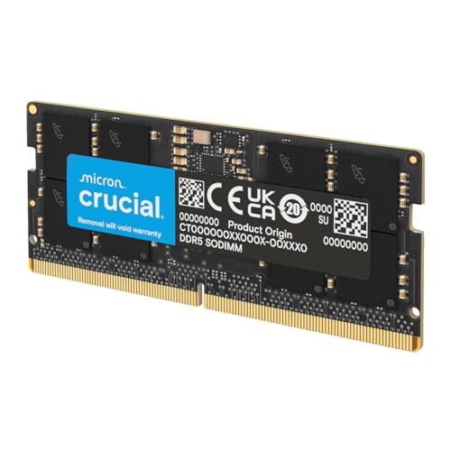 CRUCIAL 96GB DDR5 RAM 5600MHZ LAPTOP MEMORY KIT SODIMM 262-PIN - BLACK - Brand New