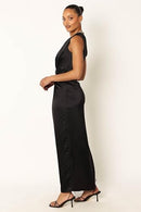 SL925168PTX PETAL & PUP WOMEN NADIA ONE SHOULDER MAXI DRESS BLACK SIZE 0 - Brand New
