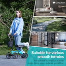 ELENKER KNEE SCOOTER ECONOMY KNEE WALKER DUAL BRAKING SYSTEM, EK-B00597B9 - BLUE - Like New