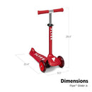 Flyer Glider Jr., Radio Flyer Lean to Steer Toddler Scooter, 2-5 Years, Red - Like New