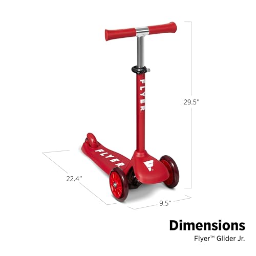 Flyer Glider Jr., Radio Flyer Lean to Steer Toddler Scooter, 2-5 Years, Red - Like New