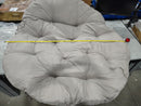 GENERIC ROUND EGG CHAIR CUSHION 50" - LIGHT GRAY - Like New