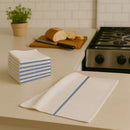 ZUPERIA Premium Bar Mop 16 Pack (12 x 12) with Ribbed Design - Navy/Burgundy - Brand New