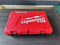 MILWAUKEE 3697-22 M18 FUEL CORDLESS 2-TOOL HARD CARRYING CASE - RED/BLACK - Like New