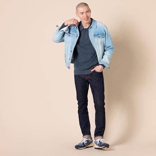 AMAZON ESSENTIALS MEN'S RELAXED FIT KNIT POLO SWEATER NAVY SIZE L - Brand New