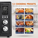CROWNFUL Air Fryer Toaster Oven, 32 Quart Convection Roaster, B08DKYXTKY - Black - Brand New