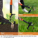 GENERIC STAND-UP WEED PULLER TOOL 40 LONG HANDLE - ORANGE - Like New