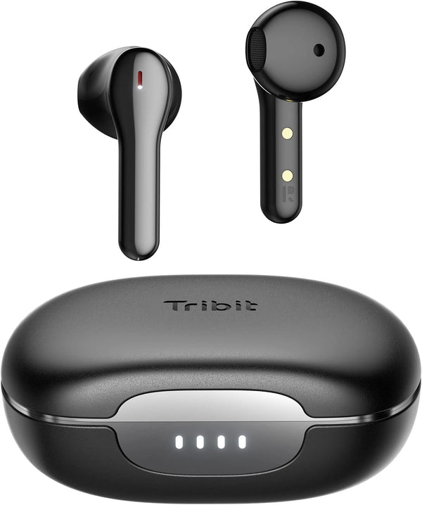 Tribit 5.2 Earbuds Qualcomm QCC3040 FlyBuds C2 True Wireless Headphones - Black Like New