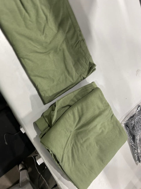 ORIGINAL DESIGN HOME TEXTILES 3 PIECES, DUVET COVER SET, TWIN - LIGHT GREEN - Like New